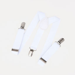 Подтяжки детские, ширина 2.5 см, цвет белый - Simaland фото 2