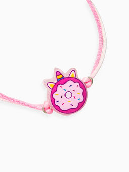 Цена за 2 шт. Набор детских браслетов «Выбражулька. Пончик и Единорог», 3 шт. d=7.5 см, силиконовый, разноцветный