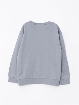 Bisiklet Yaka Bask?l? Uzun Kollu Erkek ?ocuk Ti??rt - Waikiki фото 2