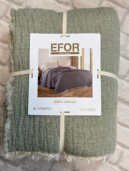 ПЛЕД EFOR МУСЛИН  220*240  (ЗЕЛЁНЫЙ)