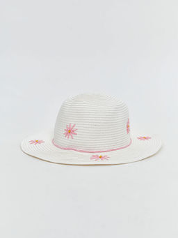 ?i?ek Nak??l? K?z ?ocuk Has?r ?apka