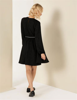 Siyah Dokuma Elbise - Pierre cardin фото 5