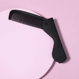 Цена за 4 шт. Расчёска складная «QF», 17,5/9.7 × 3 см, цвет чёрный