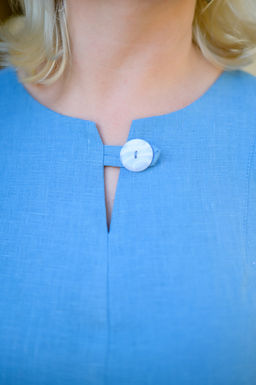 100% ЛЁН Платье футляр - Новый лен фото 5