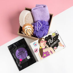 Подарочный набор Этель. Ты космос, полотенце 30?60 см, мочалка, массажёр