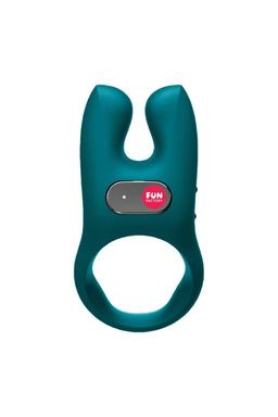 Кольцо эрекционное Fun Factory NOS с вибрацией, силикон, зелёное, 8 см  фото 2