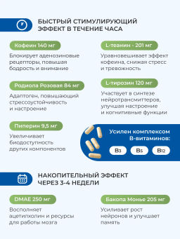 Mind Booster Ноотроп для мозга, памяти и внимания