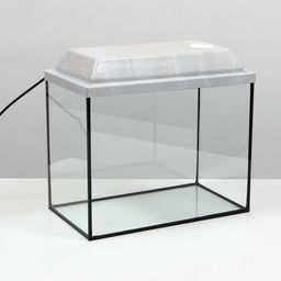 Аквариум «Прямоугольный» с крышкой, 30 литров, 40×23×32/37 см, беленый дуб