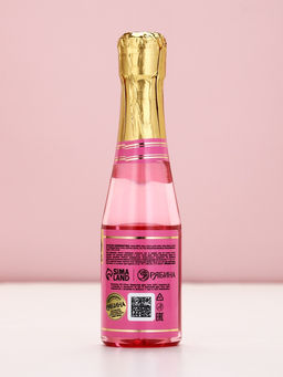 Подарочный набор Prosecco Queen, гель для душа и соль для ванны во флаконах шампанское, Чистое Счастье