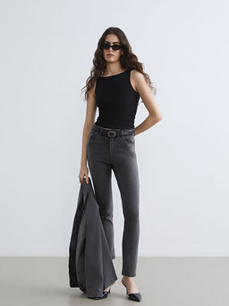 Y?ksek Bel Slim Fit Kad?n Jean Pantolon