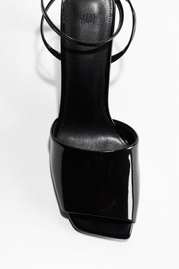 Sandalias de tacon con puntera cuadrada - H&m фото 3