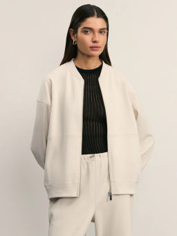 Толстовка на молнии с декоративными швами / Zarina  фото 6