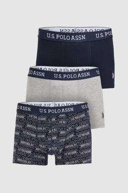 Erkek Lacivert 3l_ Boxer Tak_m_
