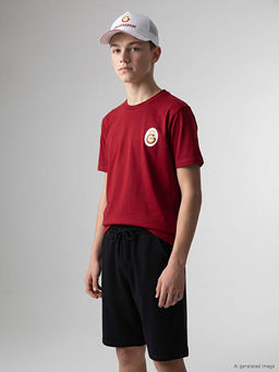 Bisiklet Yaka Galatasaray Bask?l? Erkek ?ocuk Ti??rt