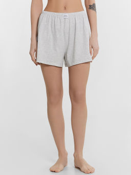 Комплект домашний Mark Formelle x Ольга Бузова серый с надписью "Зачем переживать, если можно не переживать"