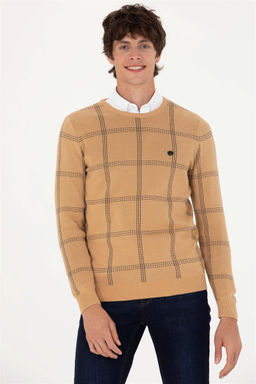 U. S. Polo Assn Мужской песочный свитер - U.s. polo assn фото 3