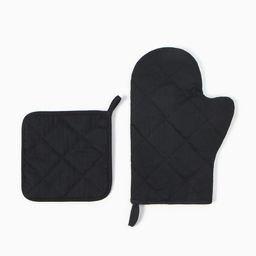 Набор кух. Зимняя прогулка: варежка 20х28 см, прихватка 17х17 см, 35% хл, 65% пэ, ватин 25 - Доляна фото 3