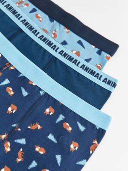 Bask?l? Erkek ?ocuk Boxer 3l? - Waikiki фото 3