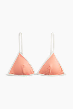 Top de bikini triangular con relleno