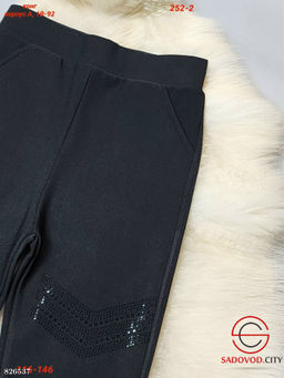 Детские брюки со стразами