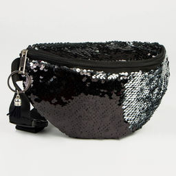 Сумка поясная с пайетками, цвет чёрный - NAZAMOK KIDS фото 4
