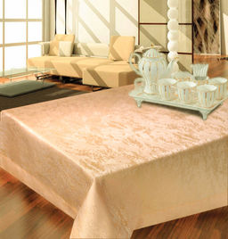 Арт. 1474/PВ/165/ОР, ДЮНЫ, цвет оранжево-розовый, ТЕФЛОНОВАЯ ПРОПИТКА, ГОТОВЫЕ СКАТЕРТИ ширина 250 см x высота 150 см