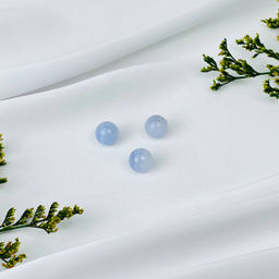 Бусины для украшений из Голубого агата (3 шт)