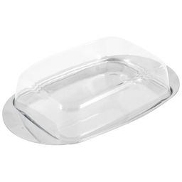 Масленка нерж с пласт крышкой OLIATORE, 18*11*4 см, арт. 003879 /Malony/