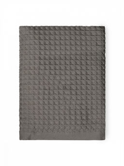 Полотенце для лица 50x90 темно-серый вафельное полотно