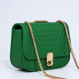 Сумка-мессенджер на клапане, цвет зелёный - Simaland фото 5