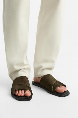 STRAPPY LEATHER SANDALS - Zara фото 3