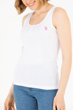 Женская белая футболка Basic - U.s. polo assn фото 6
