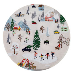 Набор для вышивания PANNA Живая картина JK-2359 Зимние гуляния 18 х 18 см