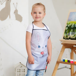 Фартук детский Этель Зайка, 49 х 39 см, 100% полиэстер