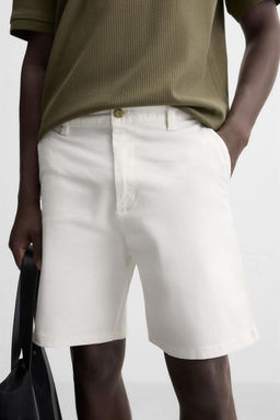 CHINO REGULAR FIT BERMUDA SHORTS - Zara фото 5
