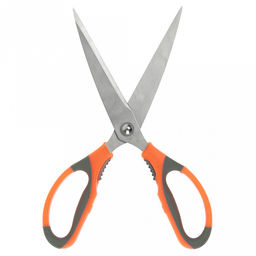 Ножницы кухонные Богатырь 25см, с орехоколом, пластмассовая ручка, цвета микс, в блистере (Китай) - Домашняя мода фото 2