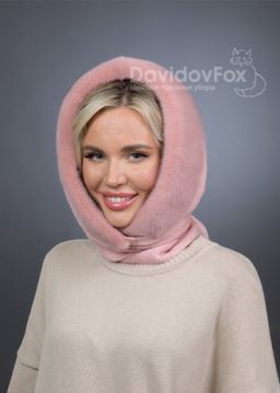 Платок Трикотаж Норка Кашемировая Роза - Davidovfox фото 3