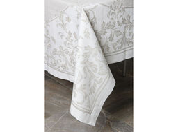 Скатерть 01с58 ЯК 170*240 "Овальная" цв. серый (беж)