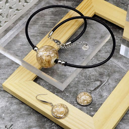 Серьги из муранского стекла MYSTERY LS2034