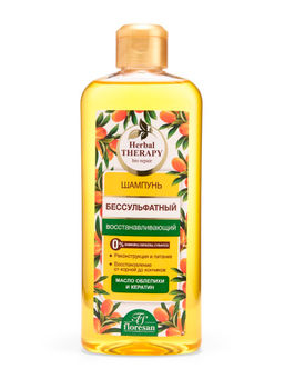 Floresan HERBAL THERAPY Шампунь бессульфатный восстанавливающий с маслом облепихи, 400мл