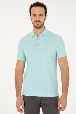 Мужская футболка водно-зеленого цвета Неожиданная скидка в корзине - U.s. polo assn фото 3