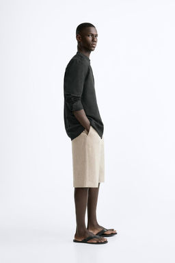 PAMUKLU KETEN GOMLEK - Zara фото 8