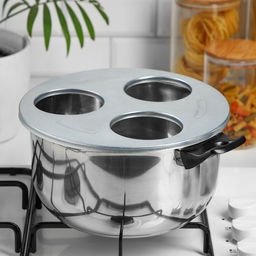 Стерилизатор для стеклянных банок ЭНТЕН, трёхместный, отверстие d=82 мм