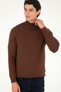 Мужской коричневый базовый свитер Неожиданная скидка в корзине - U.s. polo assn фото 10