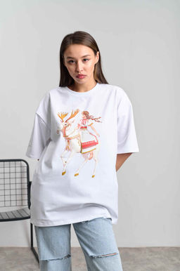 Футболка женская оверсайз "Мари" белый