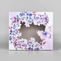 Цена за 2 шт. Коробка подарочная Цветочное настроение, 23.5?20.5?5.5 см