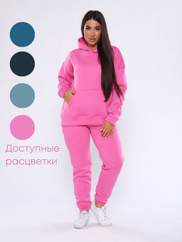 Костюм оверсайз (начес)_333/розовый - Ihomelux фото 16