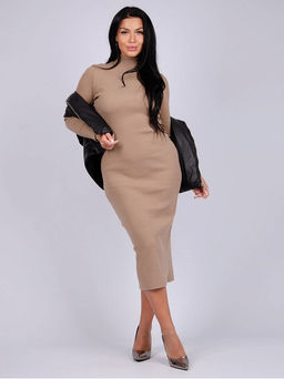 Платье лапша ПЛ-320-кофе