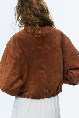 Chaqueta oversize en serraje afelpado - H&m фото 4