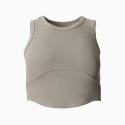 Топ в рубчик женский MIST, onesize, бежевый